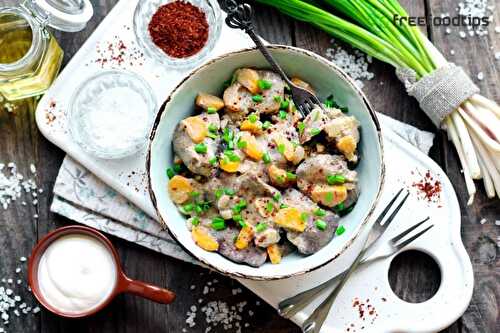 Chicken Livers with Onion and Carrot | FreeFoodTips.com