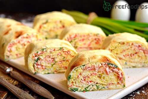 Crab and Cheese Roll-Ups Recipe | FreeFoodTips.com