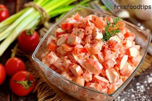 Crab Salad Recipe with Tomatoes | FreeFoodTips.com