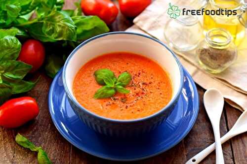 Easy Homemade Tomato Soup with Fresh Tomatoes Recipe | FreeFoodTips.com