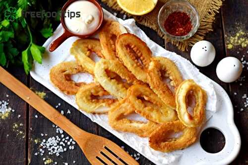 Fried Calamari Recipe – Pan-fried Squid Rings | FreeFoodTips.com