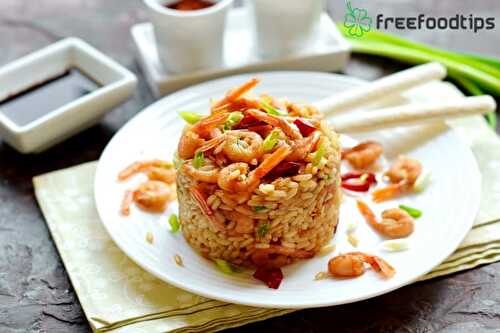 Fried Rice with Shrimp Recipe | FreeFoodTips.com