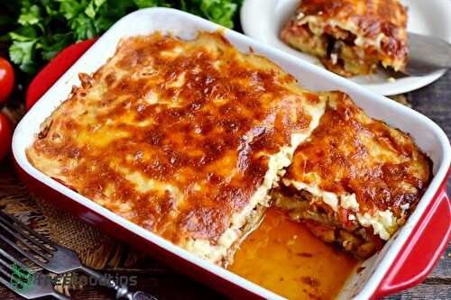 Moussaka Recipe Beef and Eggplant Lasagna | FreeFoodTips.com