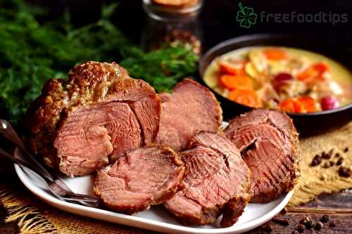 Roast Beef with Vegetables & Creamy Gravy | FreeFoodTips.com