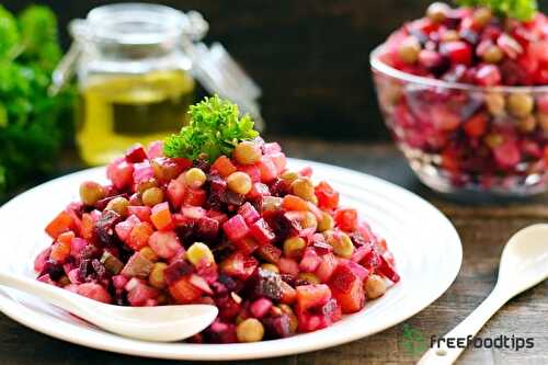 Russian Vinaigrette (Beet Salad) Recipe | FreeFoodTips.com