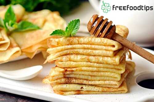 Thin Pancakes Recipe with Kefir | FreeFoodTips.com