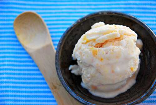 Nectarine Shiso Ice Cream