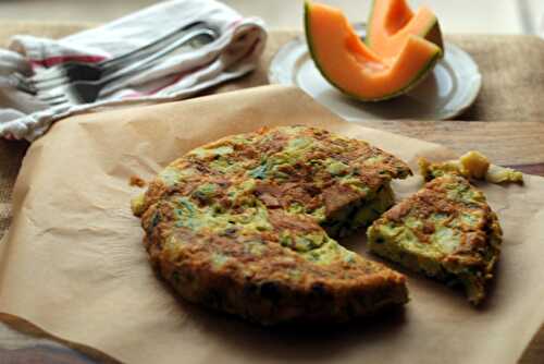 Spanish Tortilla with parsnip, zucchini, chards & dill
