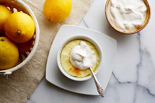 Lemon Pudding Cakes (Gluten-Free)
