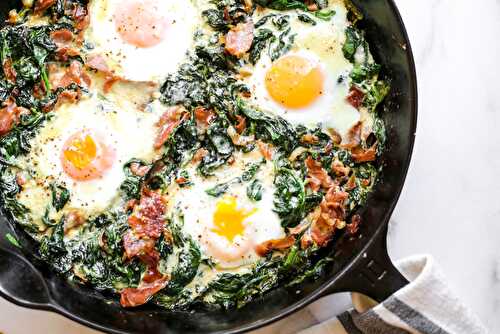 Spinach Baked Eggs
