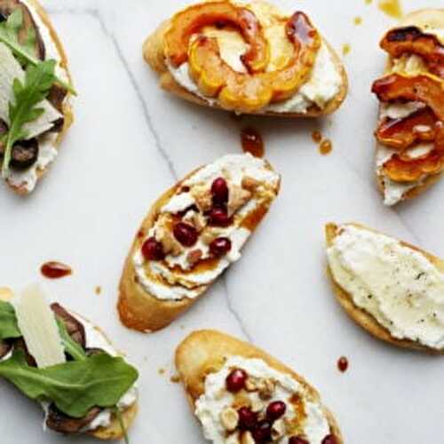 Whipped Ricotta Crostini (a.k.a the easiest appetizer ever)