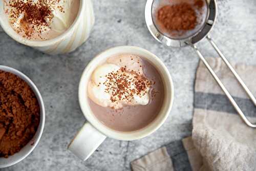 Healthy Hot Chocolate with Cacao Powder