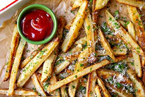 The Best Baked Fries Recipe with Parmesan & Herbs