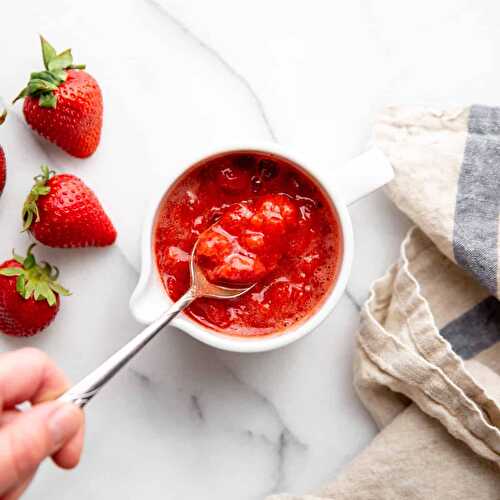 Easy Homemade Strawberry Sauce