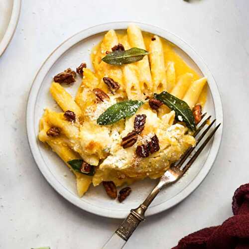 Butternut Squash Pasta Bake with Ricotta and Sage