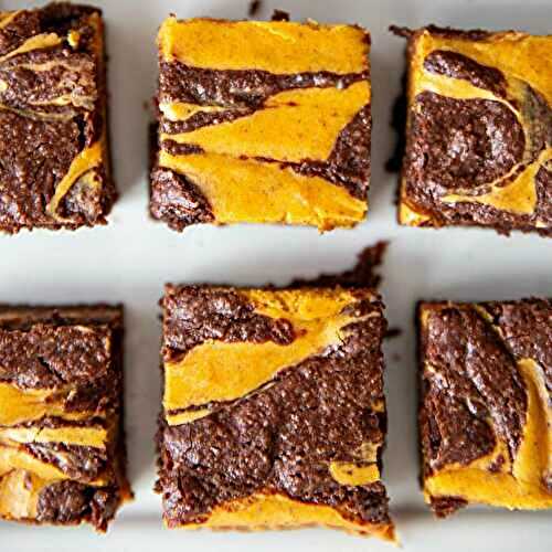 The Best Pumpkin Cheesecake Brownies