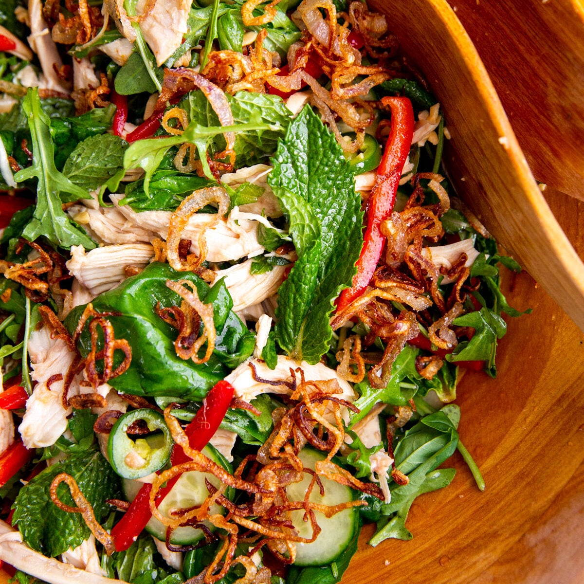 Vietnamese-Inspired Chicken Herb Salad