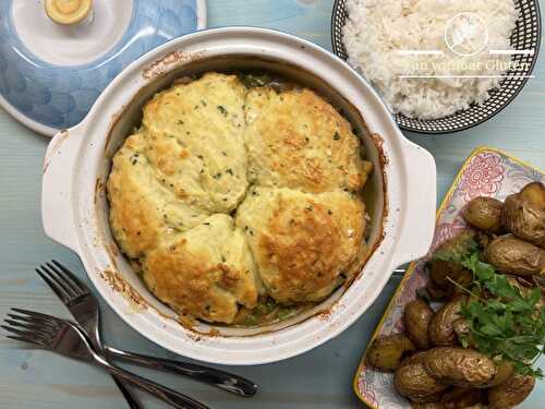 Chicken Casserole with Gluten-Free Parsley Dumplings