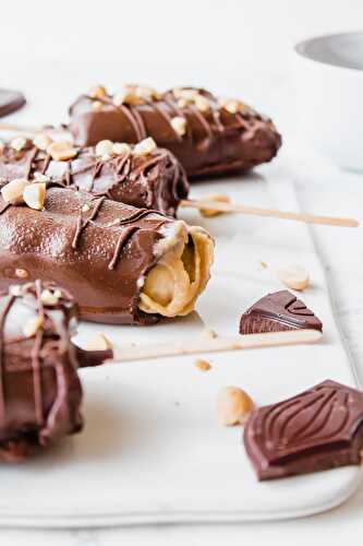 Easy Healthy Snickers Ice Cream Bars