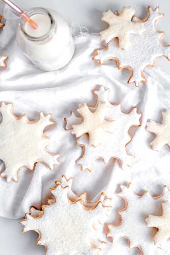 Vegan Healthy Sugar Cookies - Sparkly Snowflakes