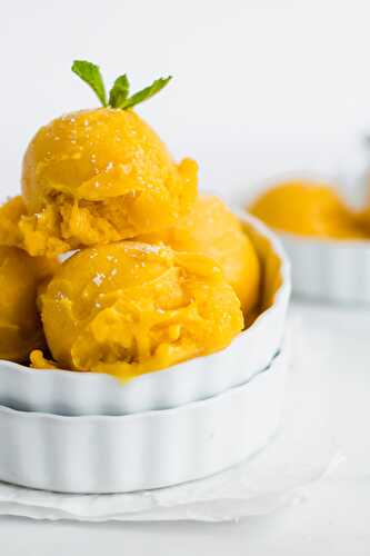 Mango Ice Cream - 2 Ingredients - Sugar-Free