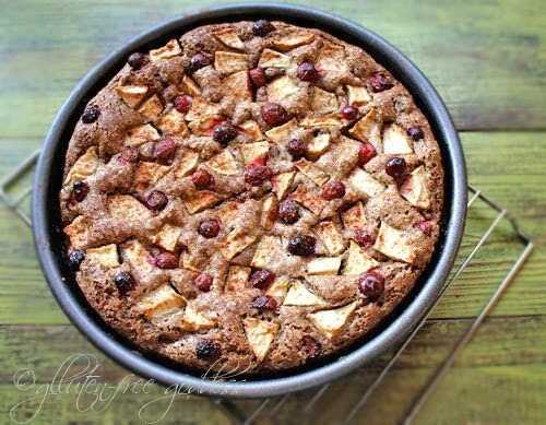 Cape Cod Apple Cake with Cranberries (Gluten-Free)