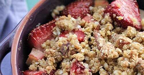 Gluten-Free Goddess Strawberry Rhubarb Crisp