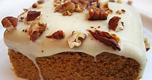 Gluten-Free Pumpkin Cake with Maple Icing