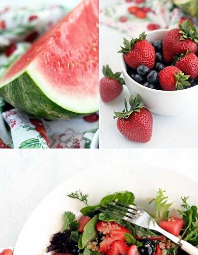 Quinoa Salad with Berries and Watermelon