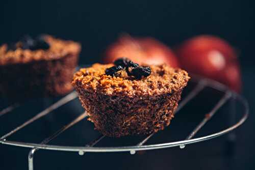 Apple Raisin Cinnamon Muffins Recipe | Glutenfreeindian