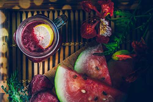 Beetroot Watermelon Ginger Juice - Gluten Free Indian