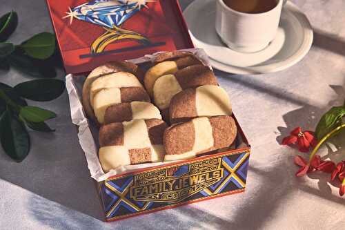 Butter and Chocolate 'Checkerboard' Cookies Recipe - Gluten Free Indian