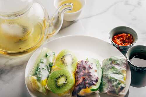 Vietnamese rolls with leftovers. Gluten free healthy rolls. Dinner ideas