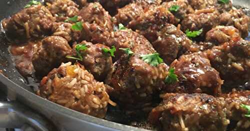 Brown Rice Porcupine Meatballs