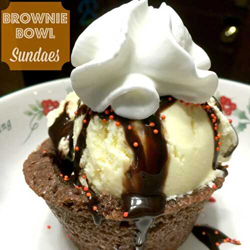 Brownie Bowl Sundae