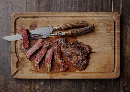 Garlic Rib-Eye Steak