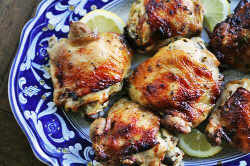 Lemon-Garlic Chicken Thighs