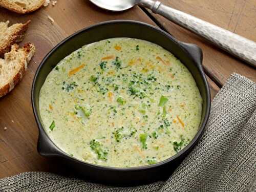 Lighter Broccoli Cheese Soup