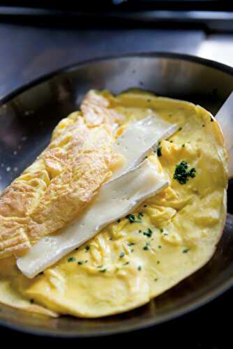 Lots-of-Herbs Omelet with Brie