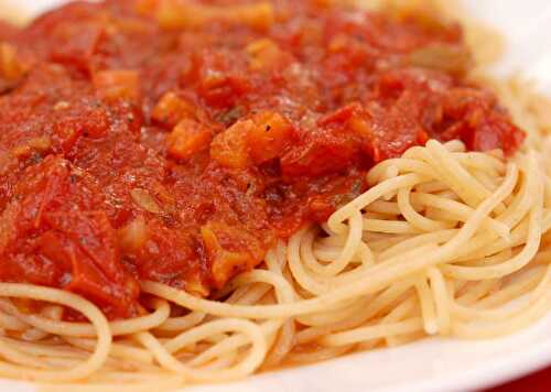 Pasta with Tomato & Veg sauce
