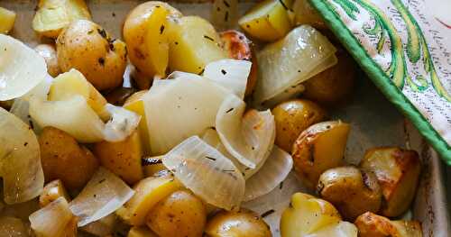 Roasted Potatoes and Shallots