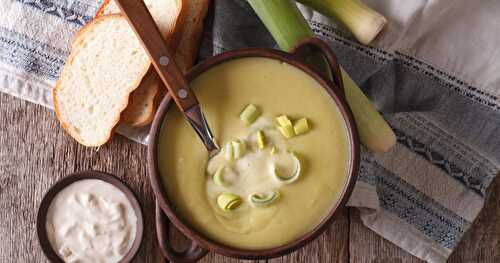 Vichyssoise with Goat Cheese