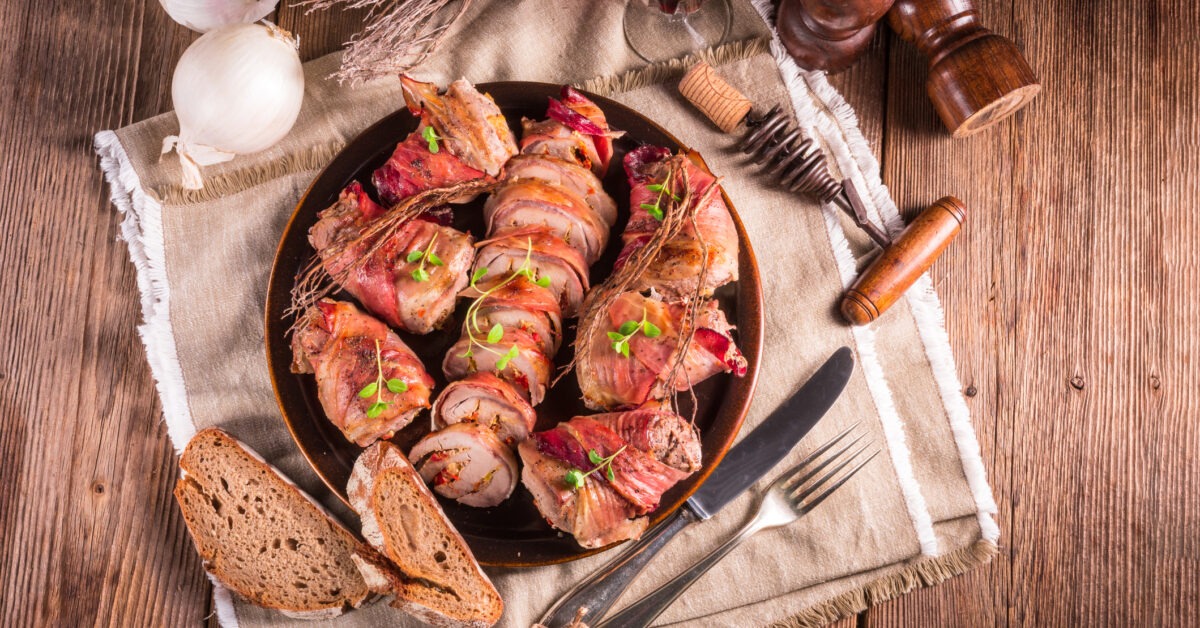 Mushroom-Stuffed Pork Tenderloin