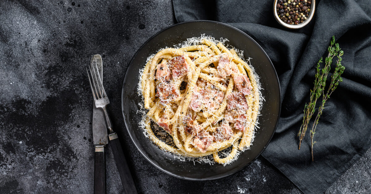 Bucatini with Lemony Carbonara