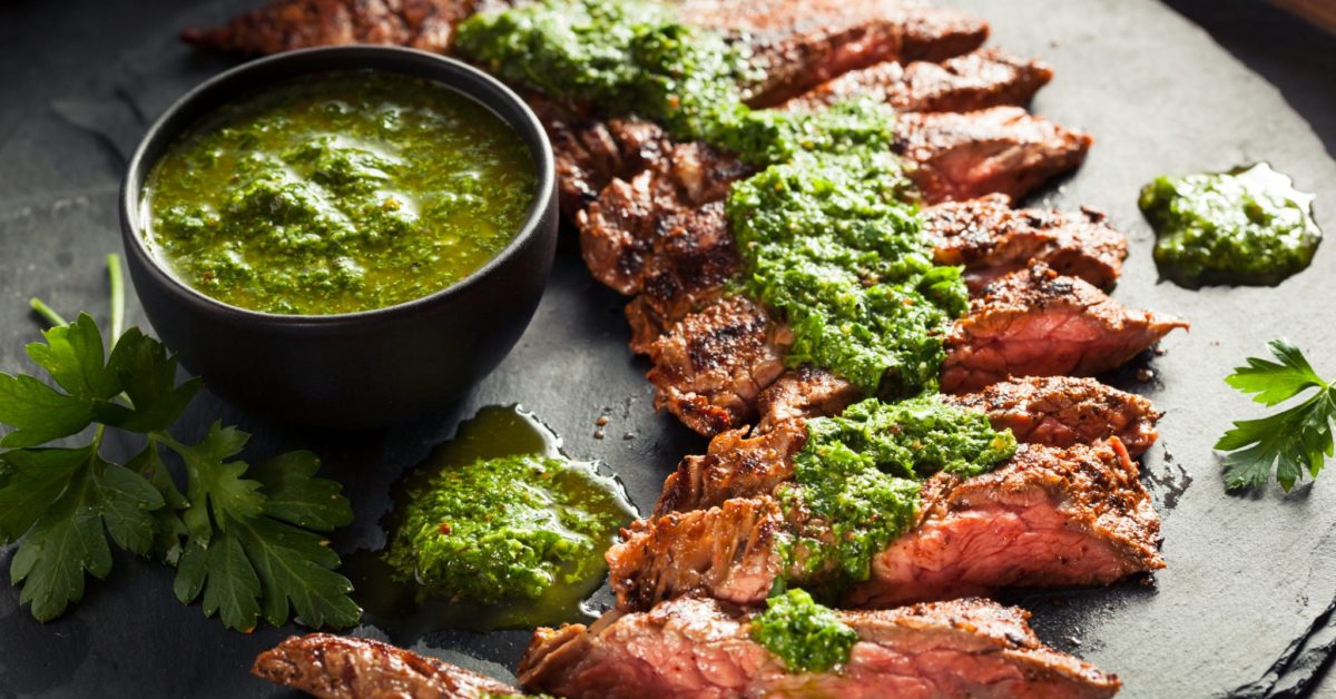 Skirt Steak with Chimichurri Sauce