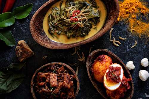 Egg Balado, Sambal Tempeh and Cassava Leaves Curry – Gourmet Conviction