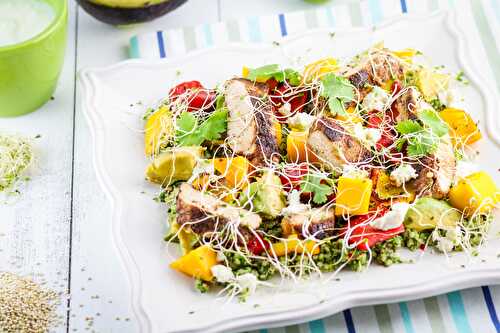 Quinoa Salad with Blackened Chicken – Gourmet Conviction