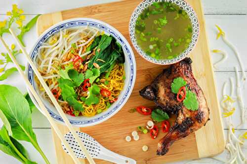 Vietnamese Noodle with Grilled Chicken – Gourmet Conviction