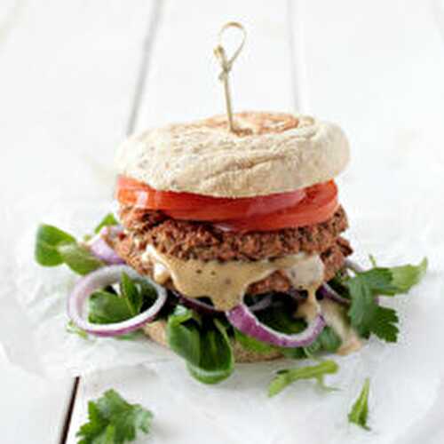 Beetroot and Chickpea Burger