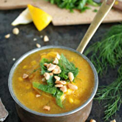 Healing Vegetable Soup with Corn